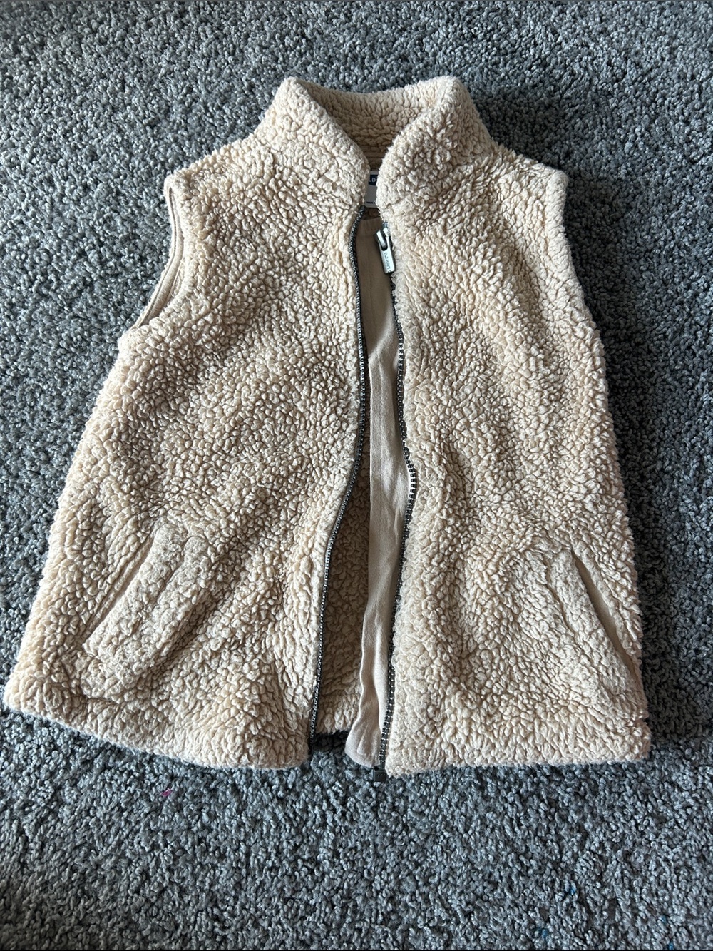 Old Navy Cream Sherpa Vest for Kids